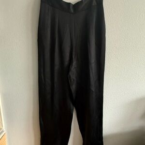 Ralph Lauren purple label Black 100% silk Dress Pants - Sleek Tailored Style